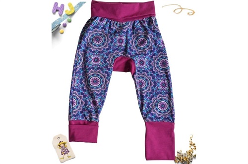 Click to order 0m-6m Grow with Me Pants Purple kaleidoscope now